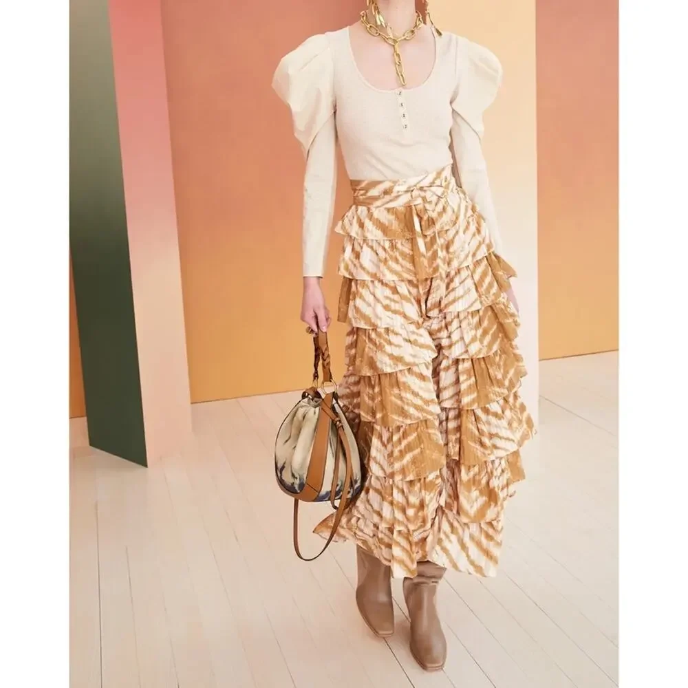 Ulla Johnson Joanne Oatmeal Long Puff Sleeve Pullover Top Women’s Medium - Picture 13 of 13